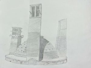 ペルシャ文化圏の建物・採風塔